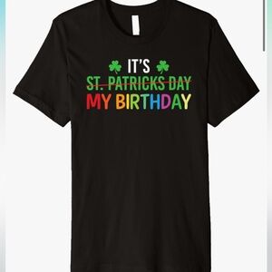 Black Graphic Tee - St. Patrick's Day Birthday 2025 XXL #537